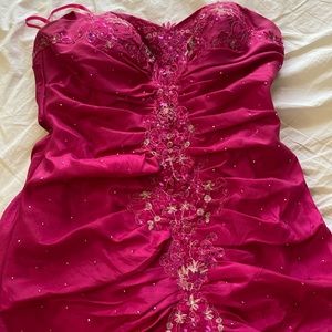 A lovely beautiful royal color dress